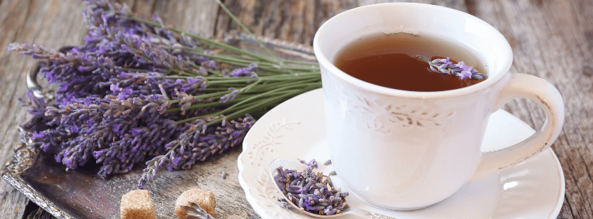 Lavender herbal tea for better sleep