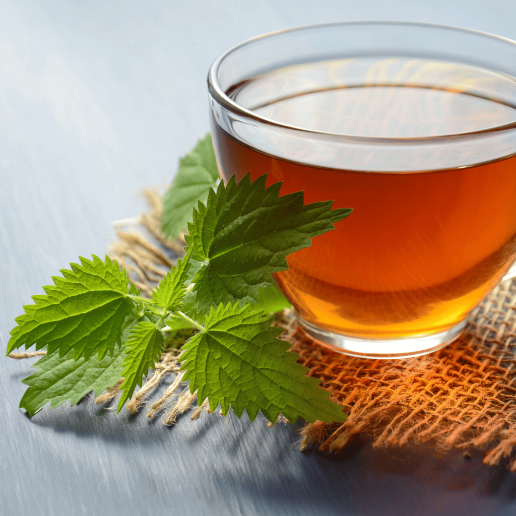 Mint herbal tea for better sleep