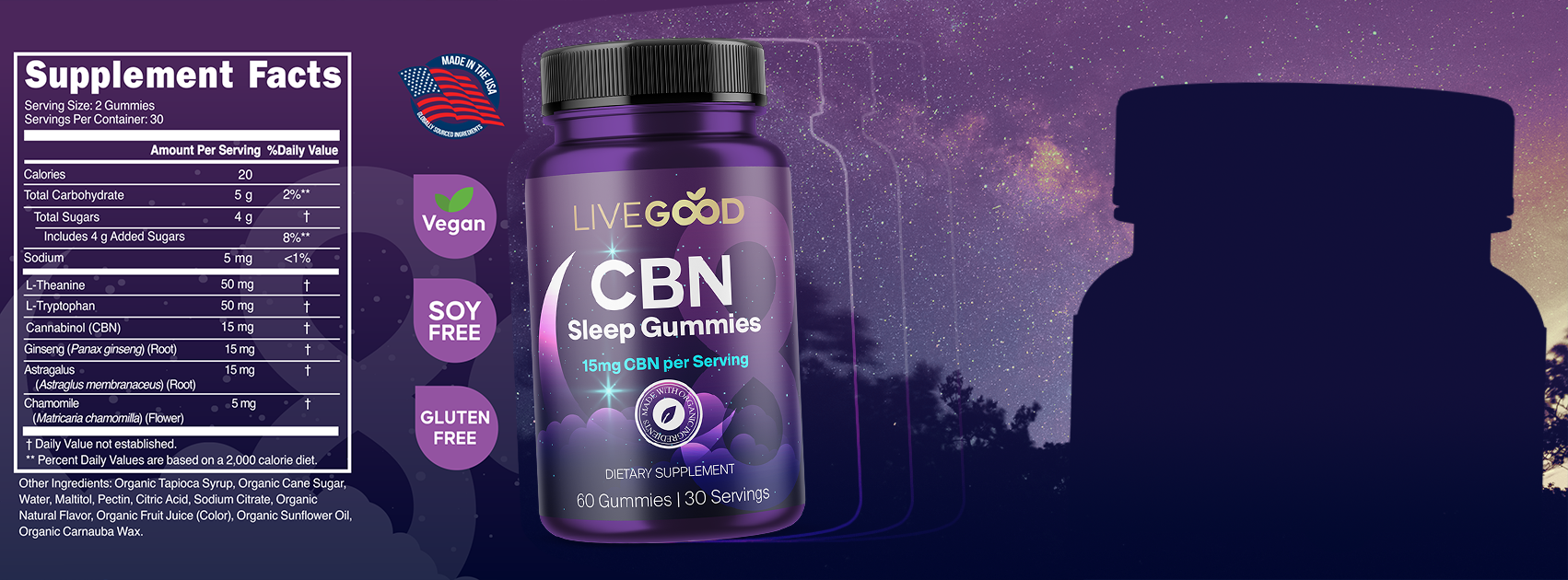 LiveGood CBN Sleep Gummies, a top natural sleep solution for better sleep