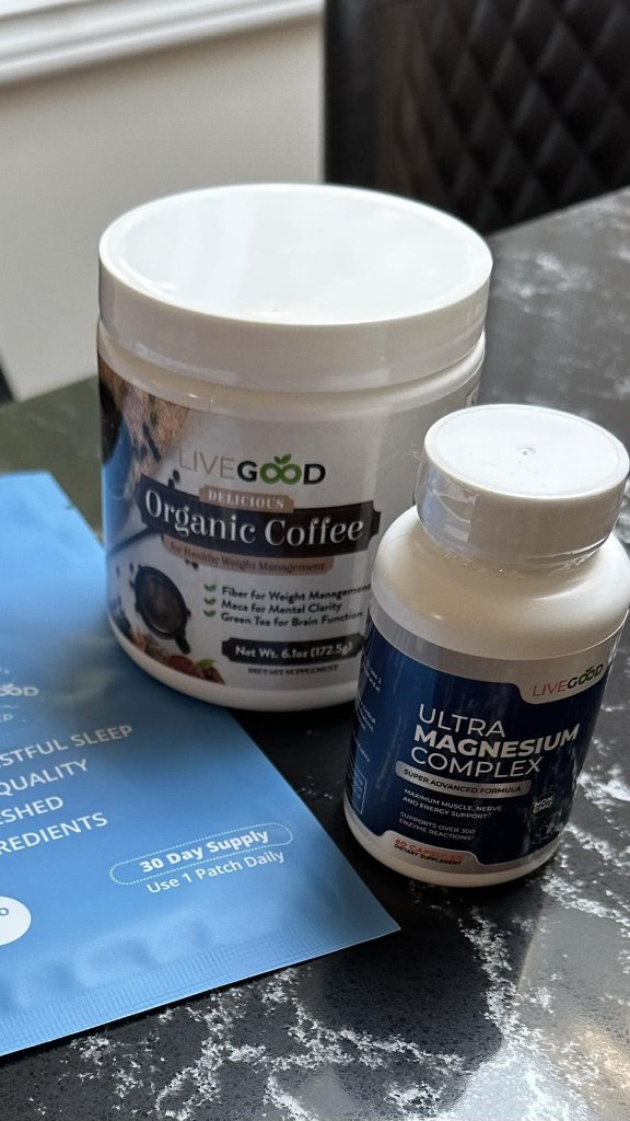 Top natural sleep solutions - LiveGood Healthy Sleep Patches, Organic Coffee, Ultra Magnesium Complex for better sleep